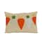 18'' x 10'' String of Carrots Easter Pillow